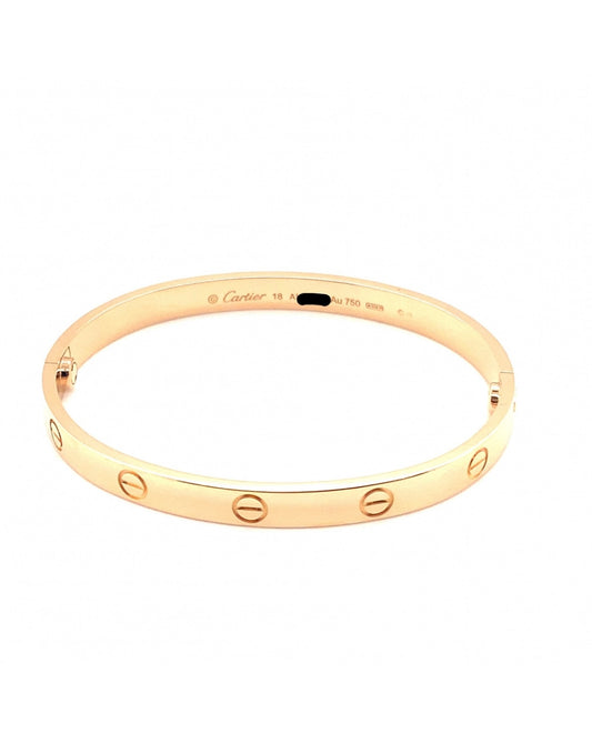 Cartier 18k Rose Gold Love bracelet Size 18