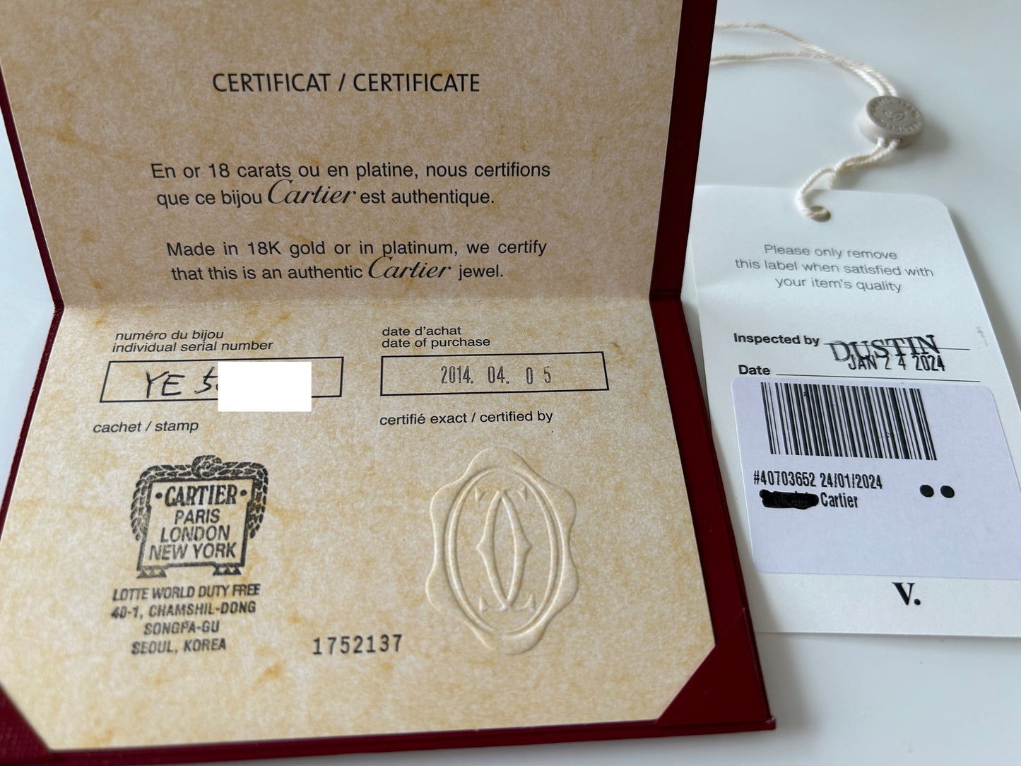 Cartier 18k Rose Gold love necklace