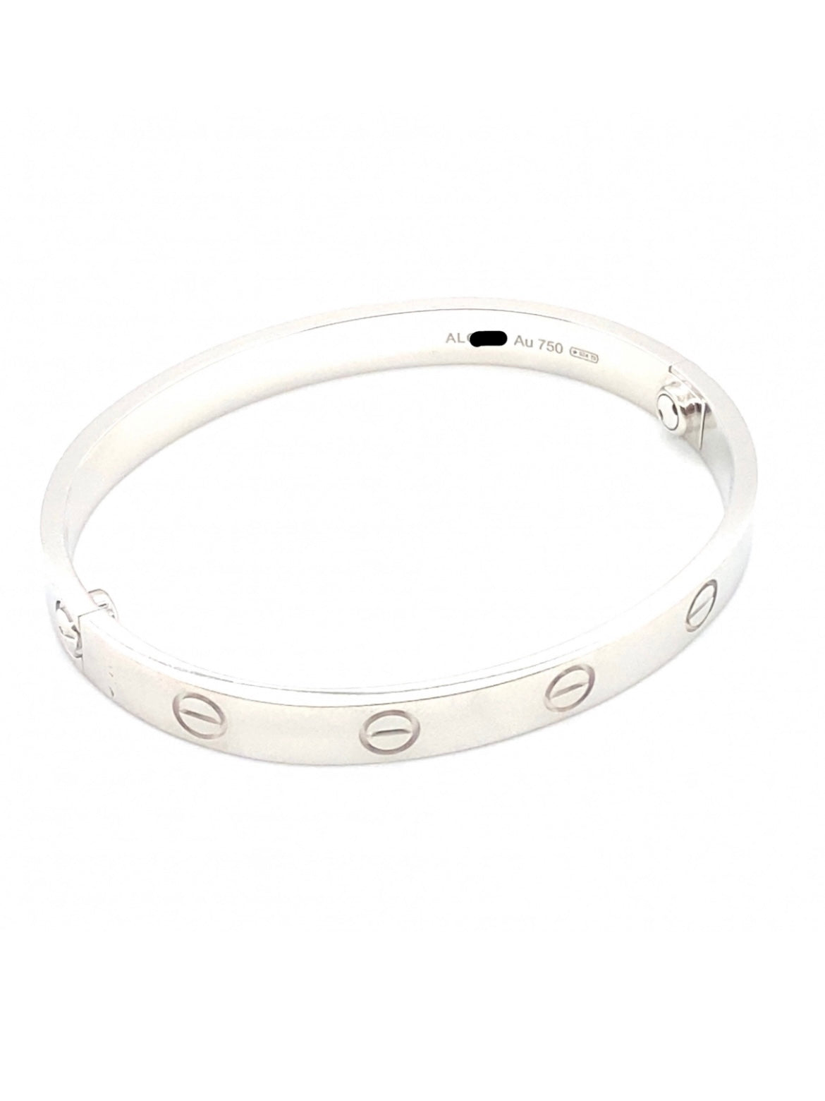 Cartier 18k White gold love bracelet Size 16