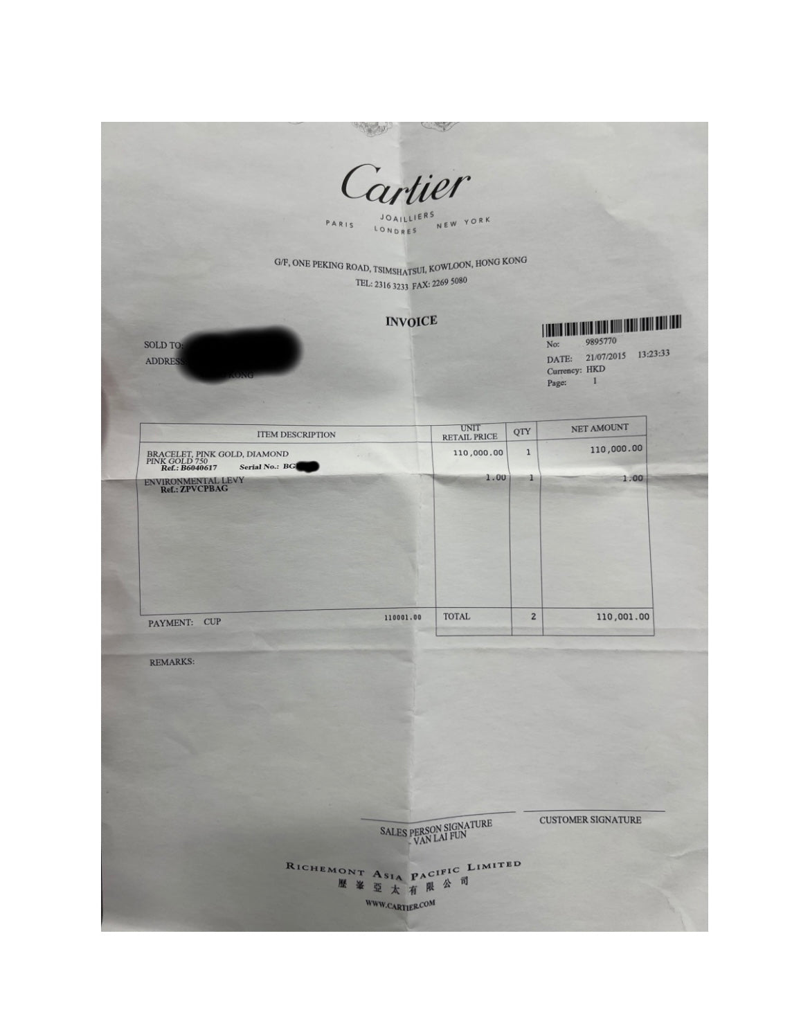 Cartier 18k Rose Gold 10 Diamonds Love bracelet Size 17