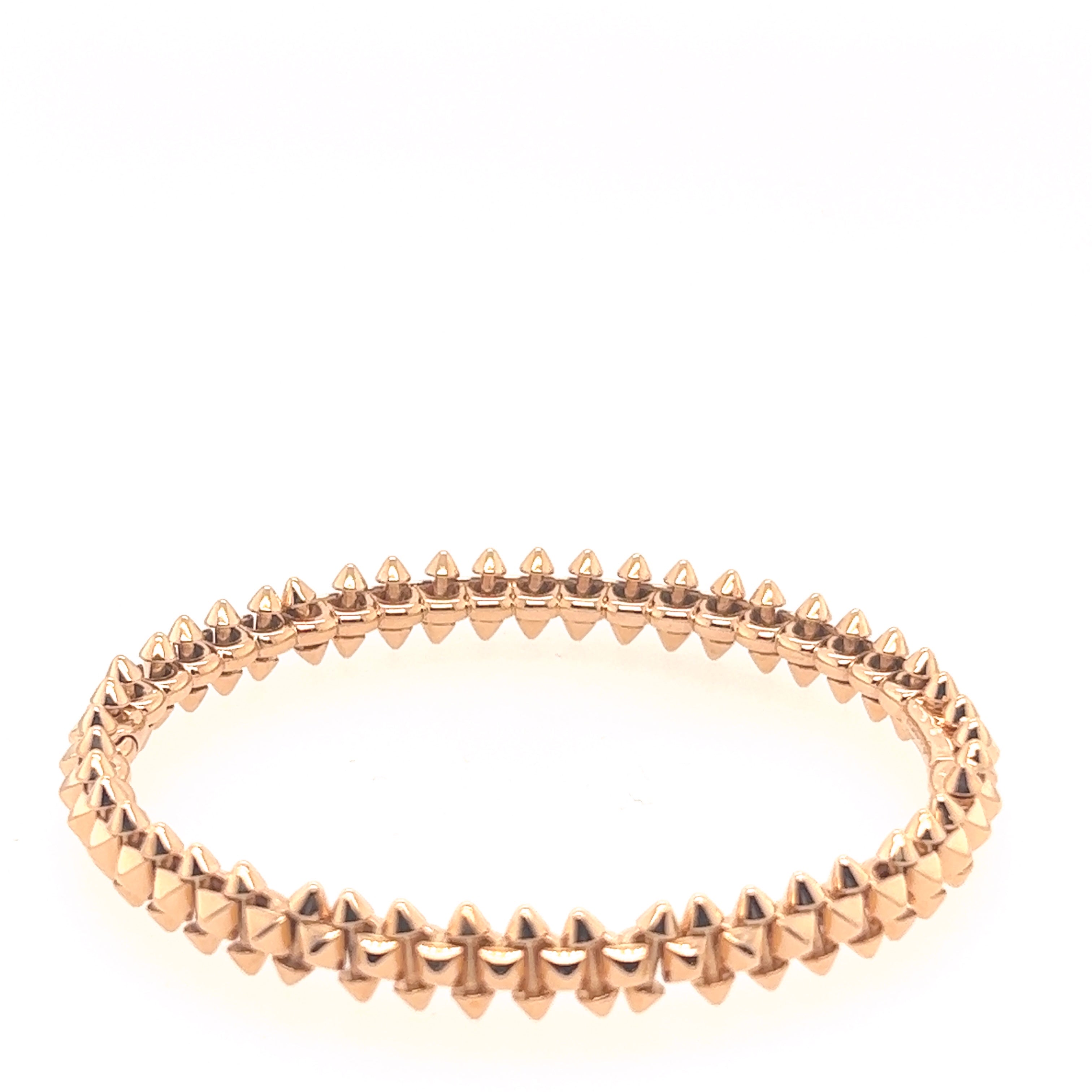 Cartier without Stone Rose Gold 18k Fine Bracelets for sale