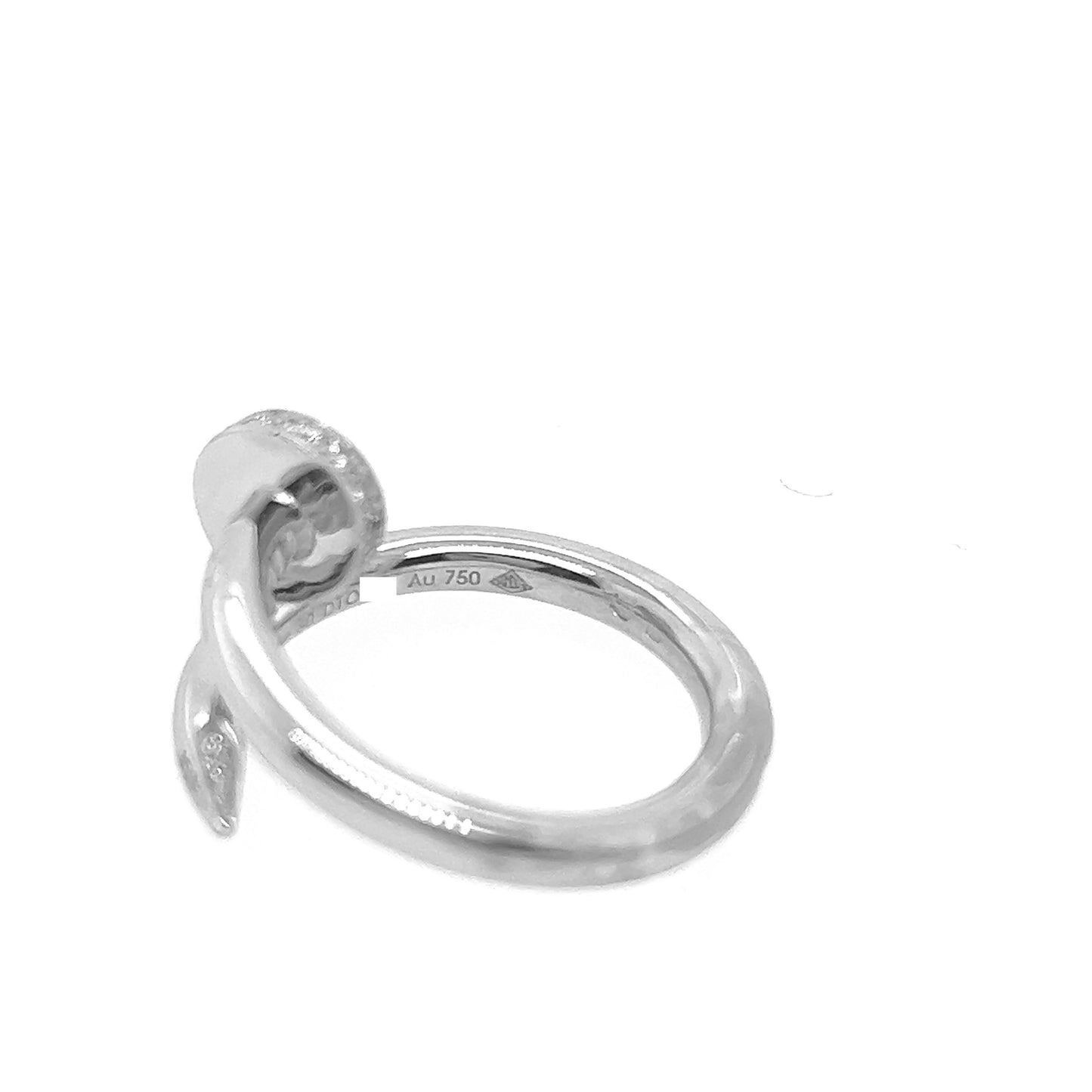 Cartier 18k White Gold Diamonds Juste Un Clou Ring