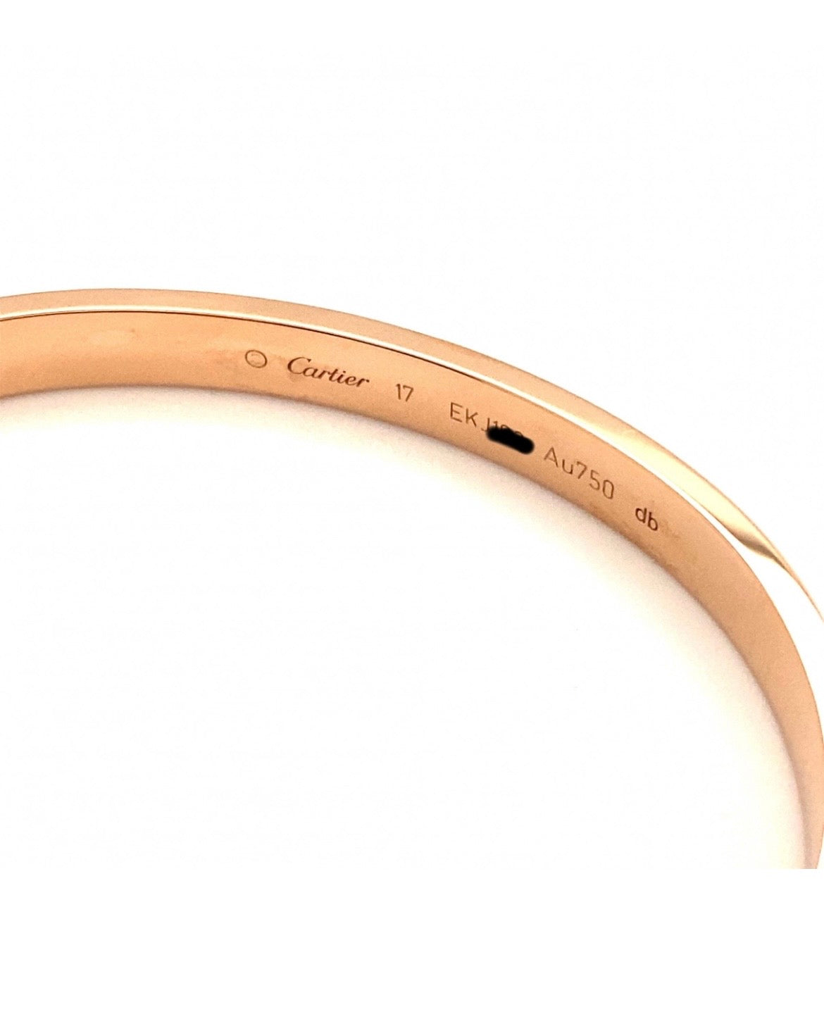 💯Authentic Cartier 18k Rose gold Love Bracelet Size 17 CLASSIC MODEL