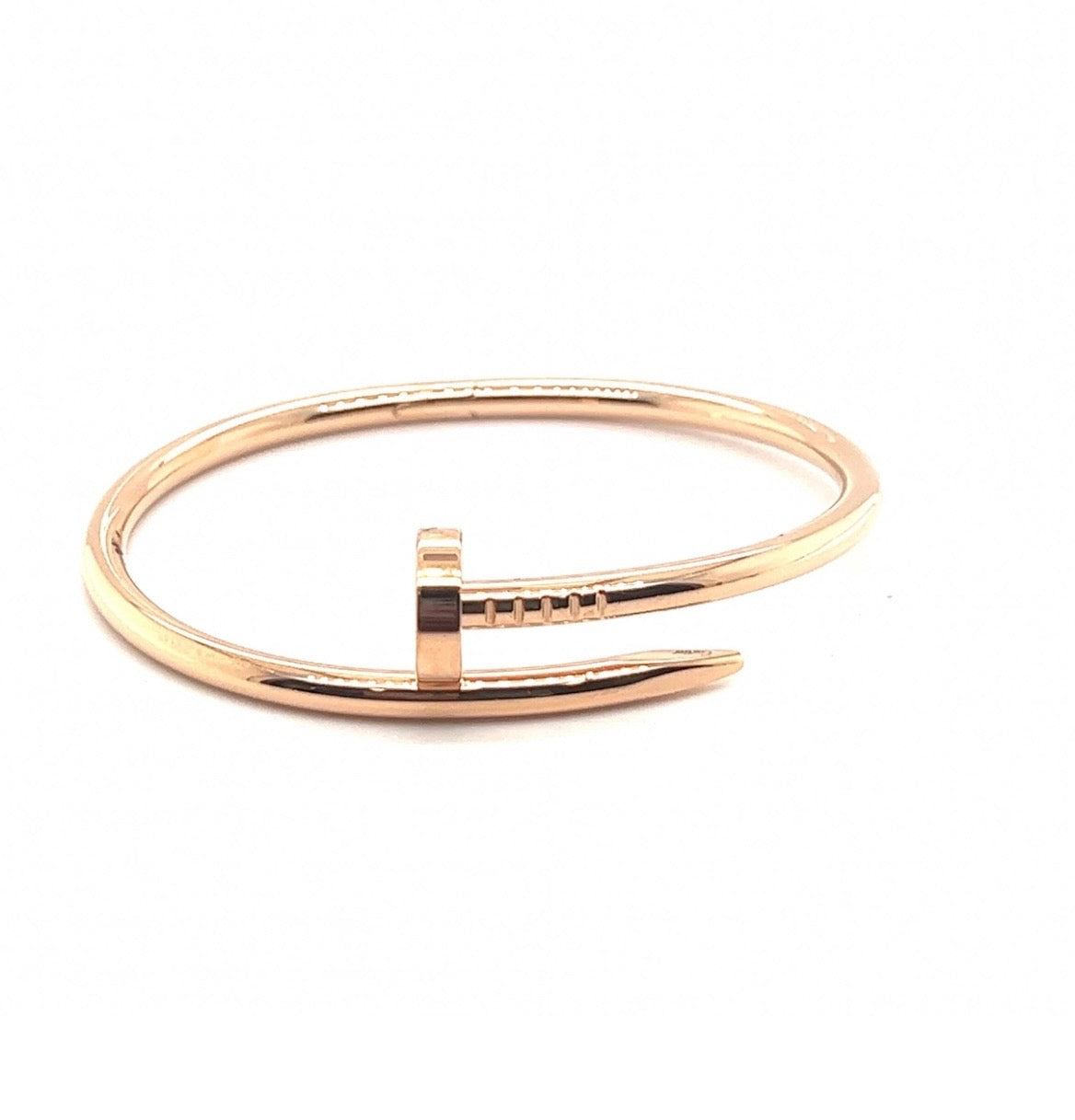 Authentic Cartier 18k Rose gold Juste In Clou Bracelet Size 16 CLASSIC MODEL