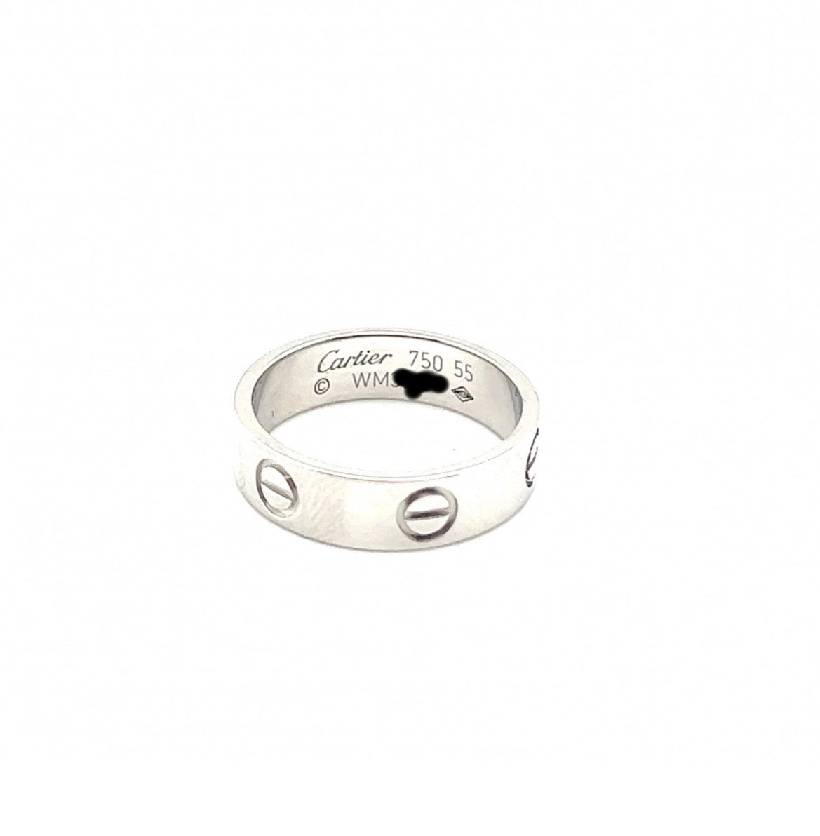 Cartier 18K White Gold CLASSIC Love Ring Size 55