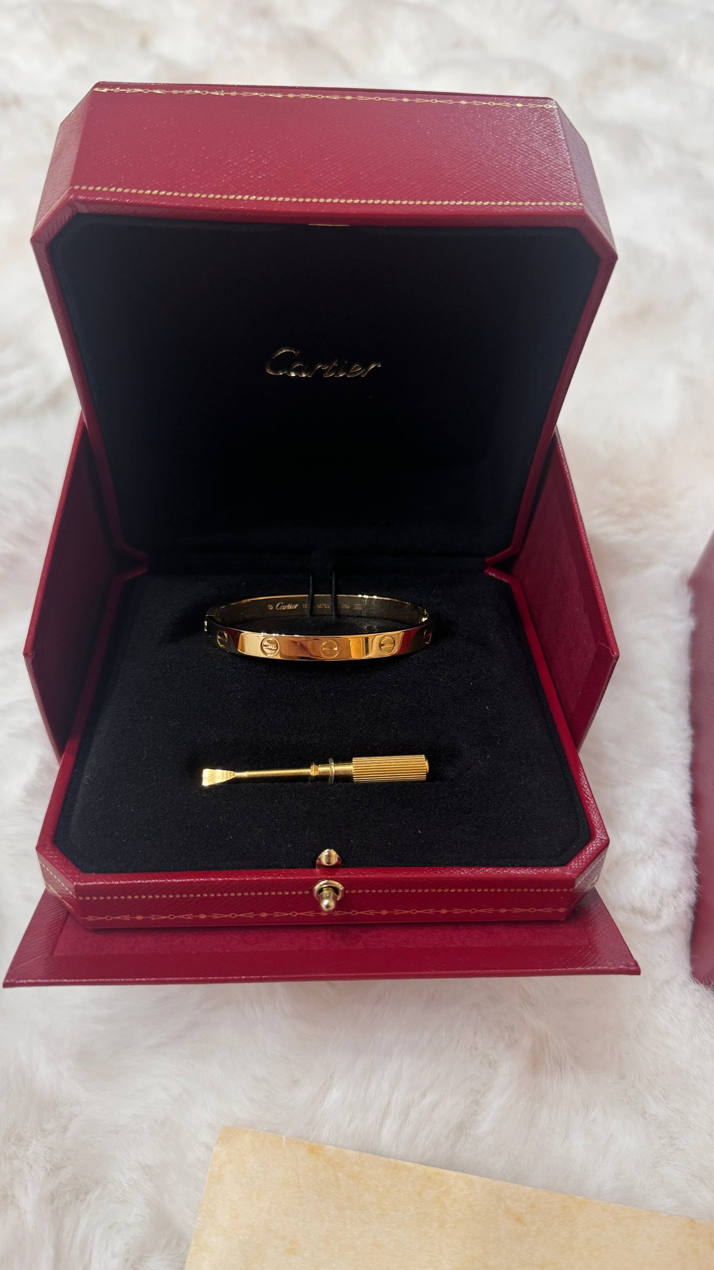 Cartier 18k Yellow Gold Love bracelet Size 16