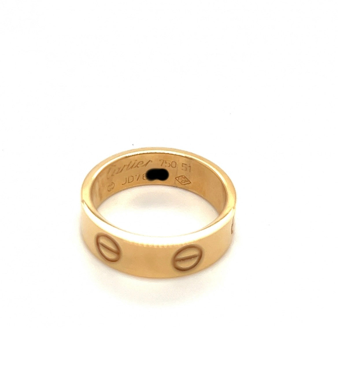 Cartier 18k Yellow Gold CLASSIC MODEL Ring Size 51