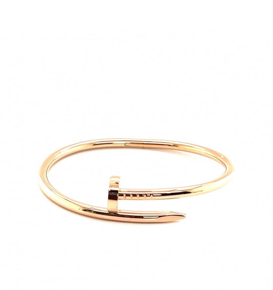 Cartier 18K Rose Gold Juste Un Clou Bracelet Size 17 CLASSIC MODEL