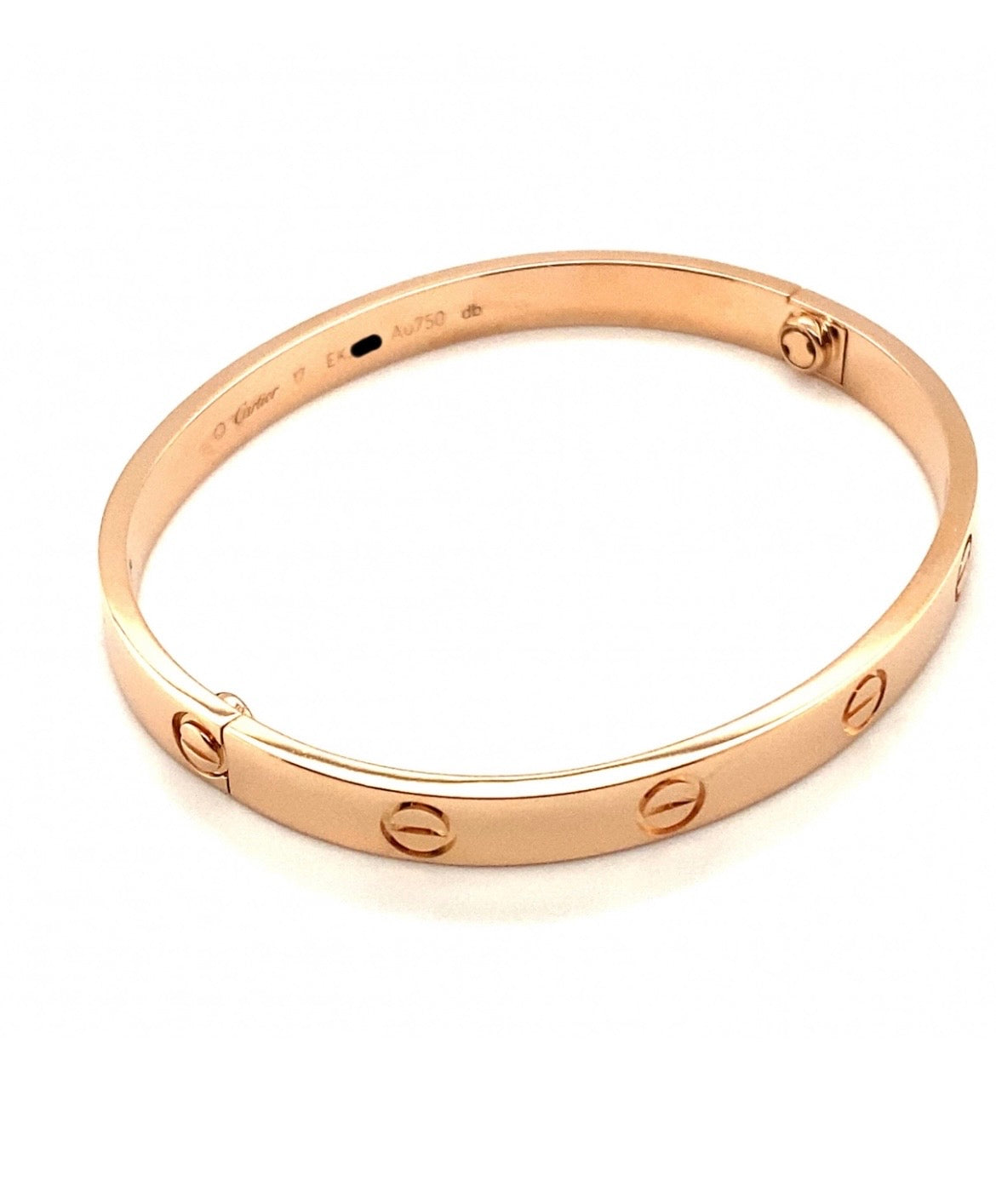 💯Authentic Cartier 18k Rose gold Love Bracelet Size 17 CLASSIC MODEL