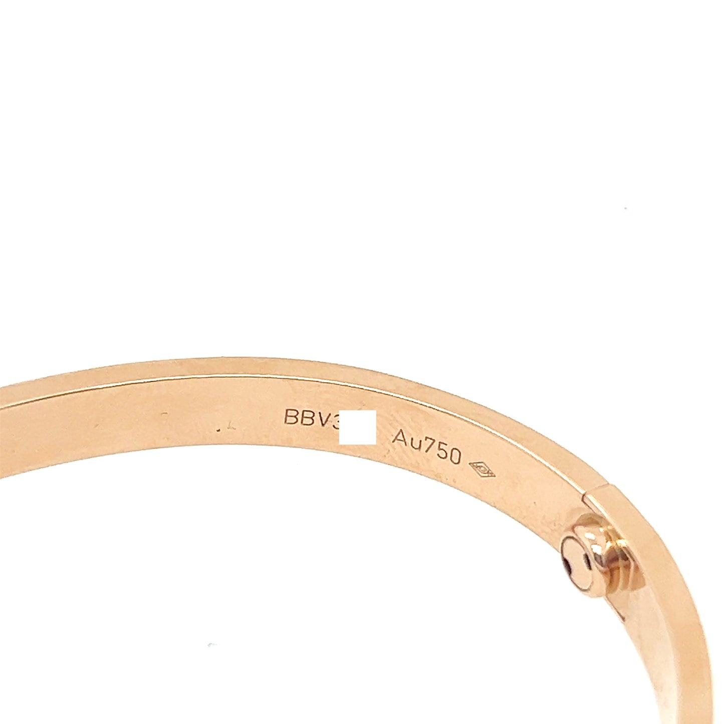 Cartier 18k Rose Gold Love Bracelet Size 17