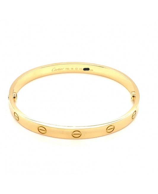 Cartier 18k Yellow Gold CLASSIC MODEL Bracelet Size 18