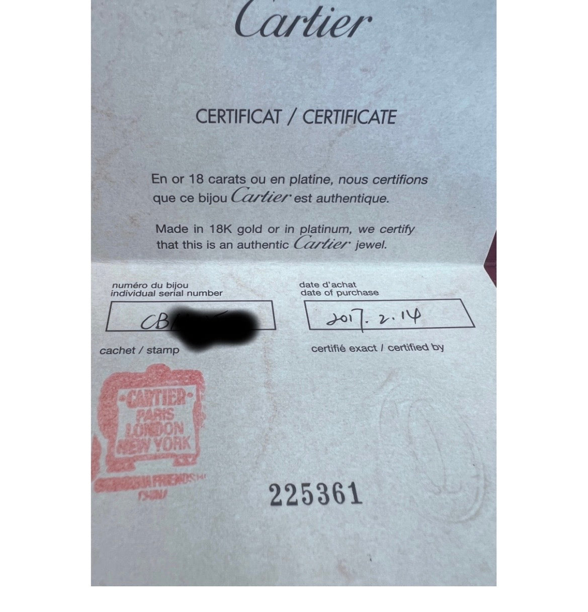 Cartier Juste Un Clou Yellow Gold CLASSIC Ring Size 51