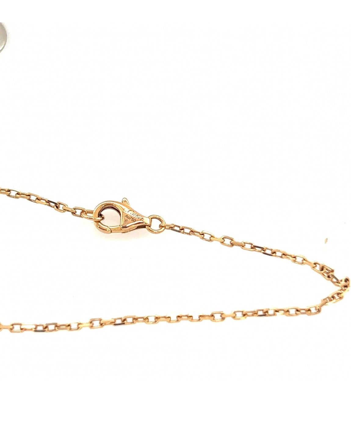 Cartier 18k Rose Gold Diamonds love necklace