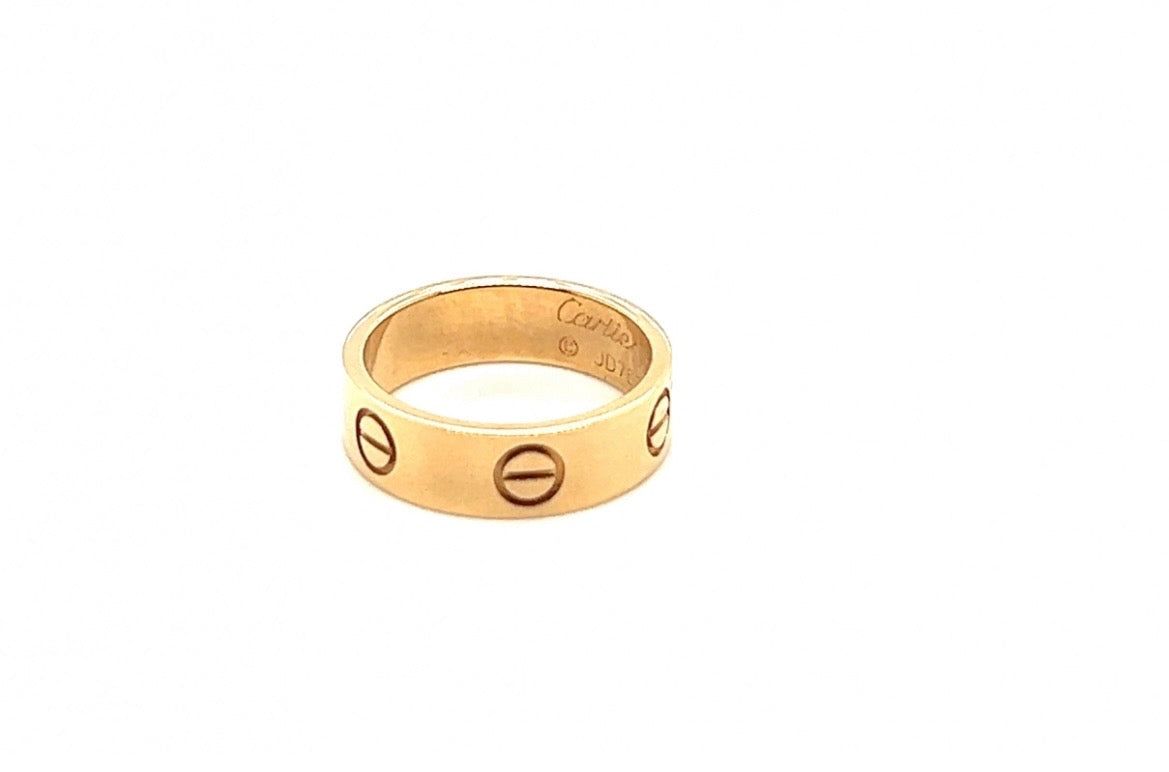 Cartier 18k Yellow Gold CLASSIC MODEL Ring Size 51