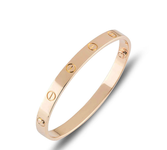 AUTHENTIC CARTIER 18K ROSE GOLD LOVE BRACELET SIZE 19 CLASSIC MODEL