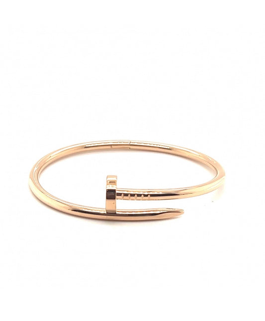 Cartier 18k Rose gold Juste In Clou Bracelet Size 17 CLASSIC MODEL