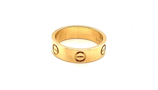 Cartier 18k Yellow Gold Love Ring CLASSIC Size 54