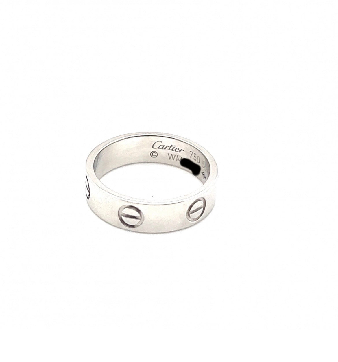 Cartier 18K White Gold CLASSIC Love Ring Size 55