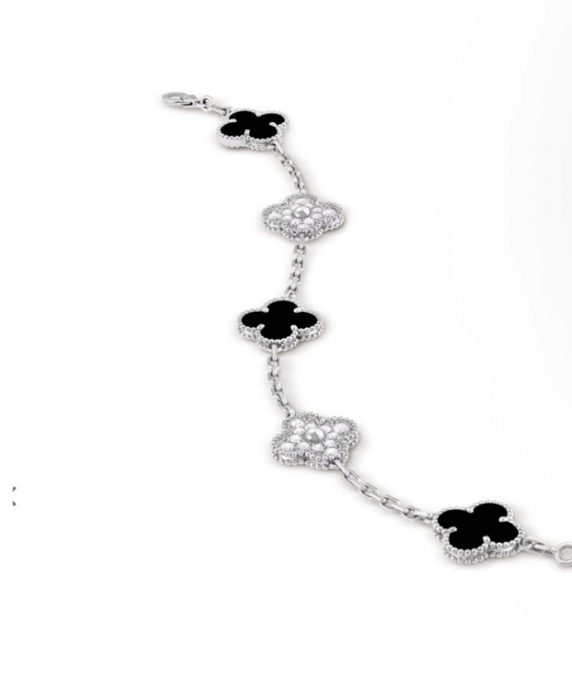 AUTHENTIC BRAND NEW VINTAGE ALHAMBRA BRACELET 5 MOTIFS