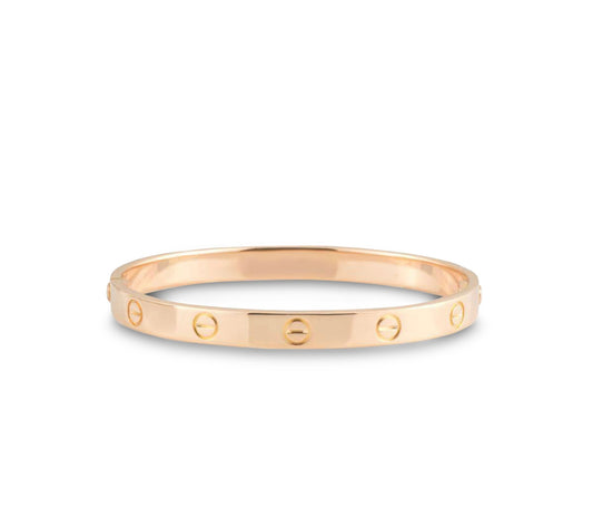 AUTHENTIC CARTIER 18K ROSE GOLD CLASSIC MODEL SIZE 17