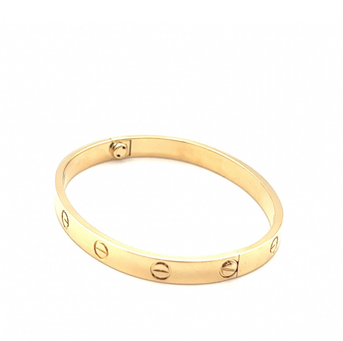 Cartier 18k Yellow Gold Love Bracelet Size 17