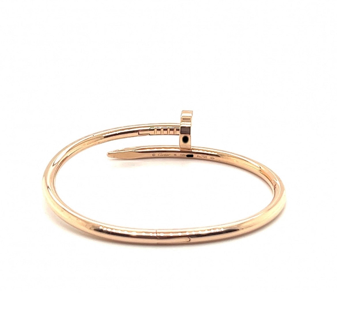 Authentic Cartier 18k Rose gold Juste In Clou Bracelet Size 16 CLASSIC MODEL