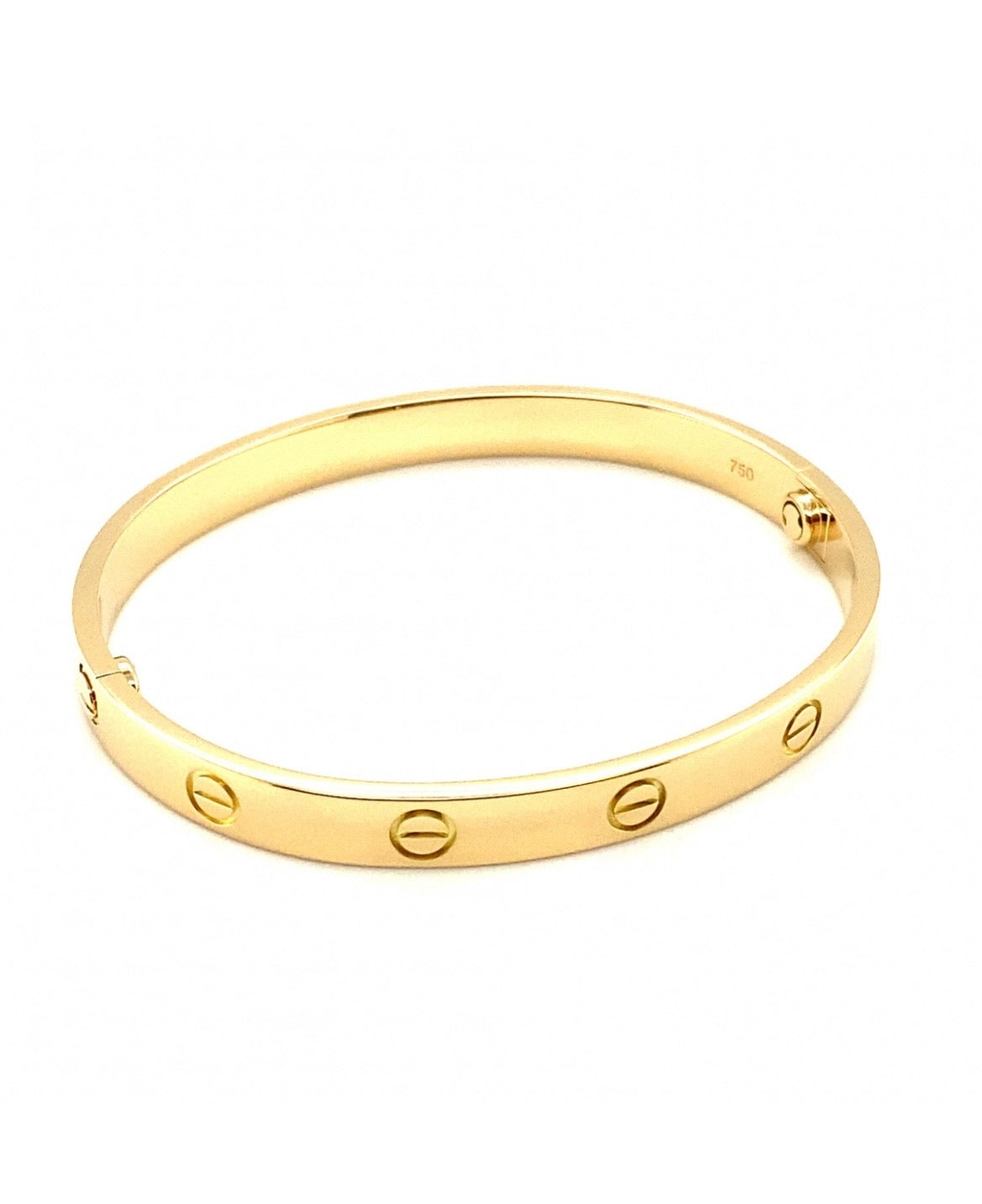 Cartier 18k Yellow Gold Love Bracelet Size 17