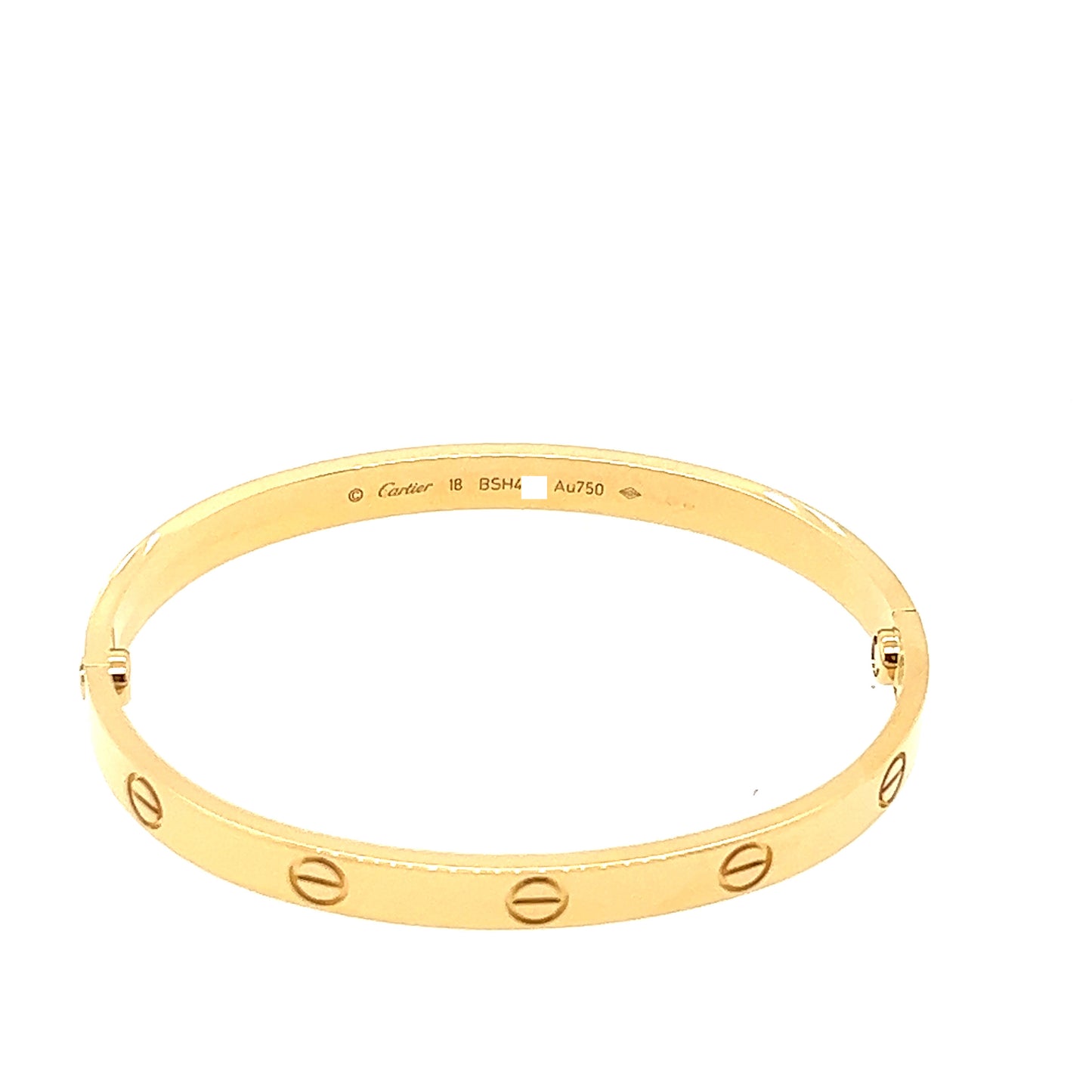 Cartier 18k Yellow Gold Love bracelet Size 18