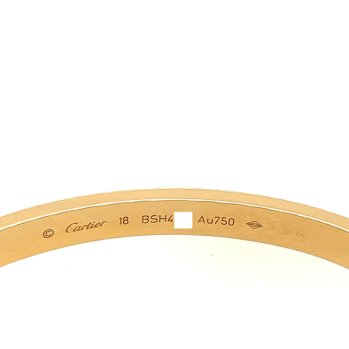 Cartier 18k Yellow Gold Love bracelet Size 18