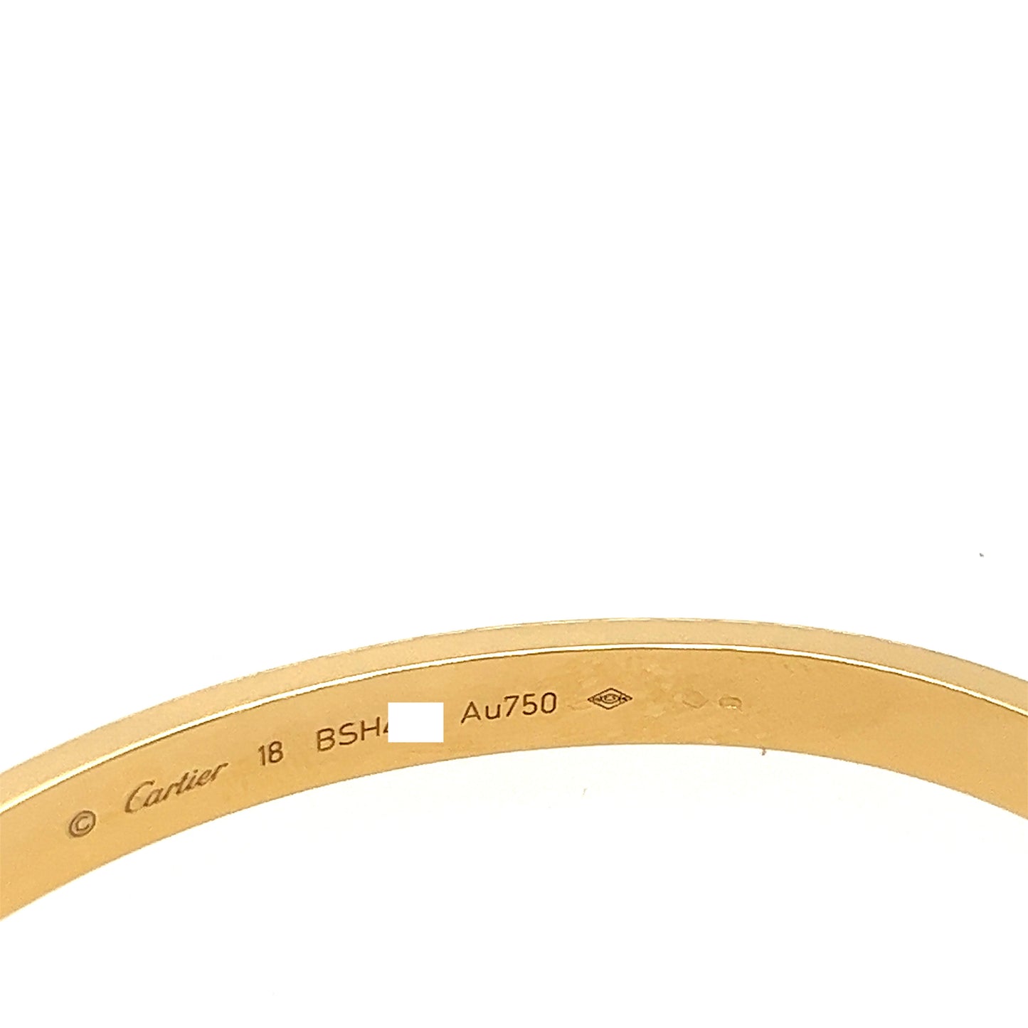 Cartier 18k Yellow Gold Love bracelet Size 18