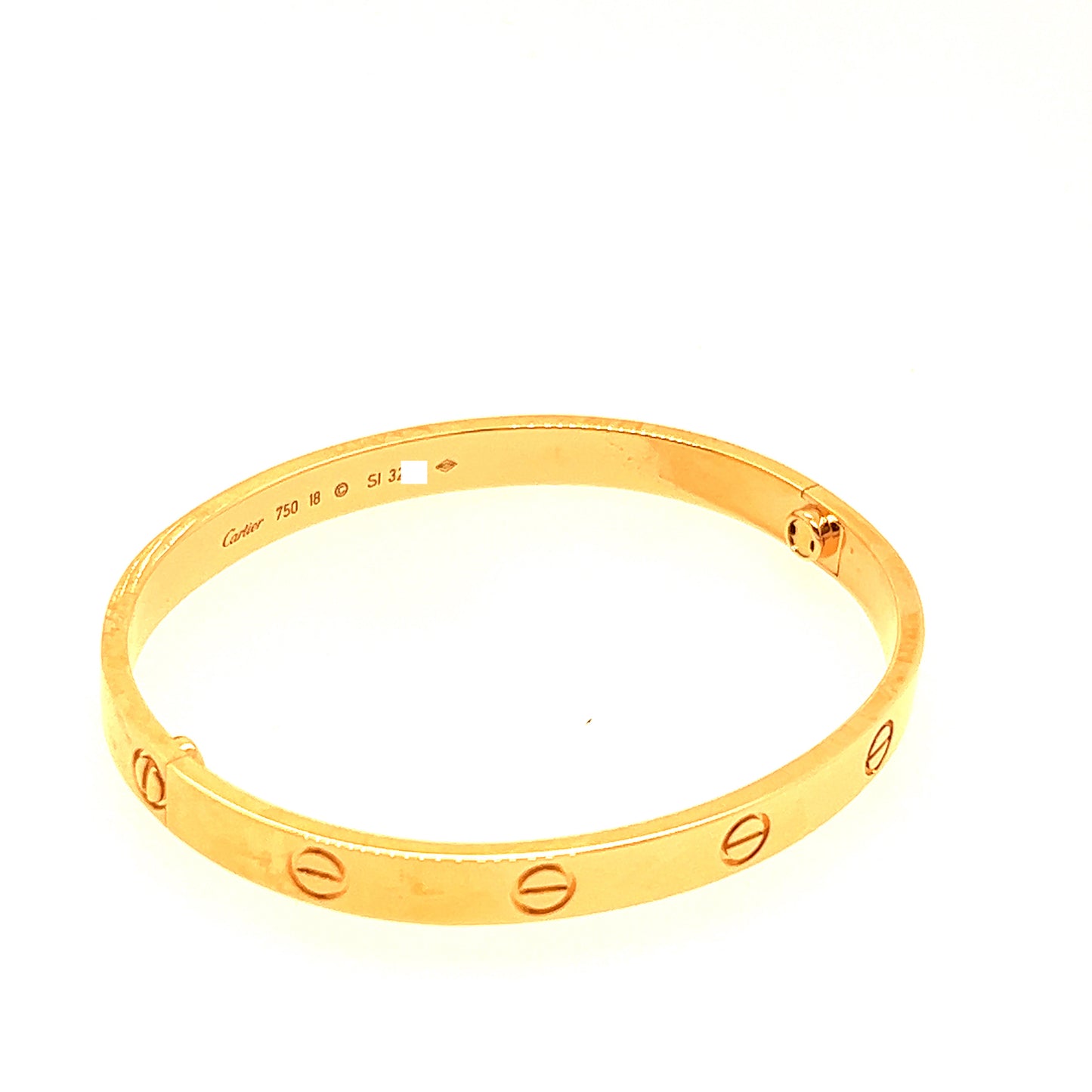 Cartier 18k Rose Gold Love Bracelet size 18.