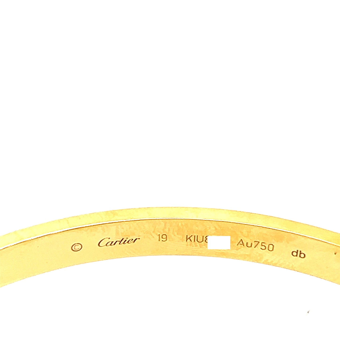 Cartier 18k Yellow Gold Love bracelet Size 19