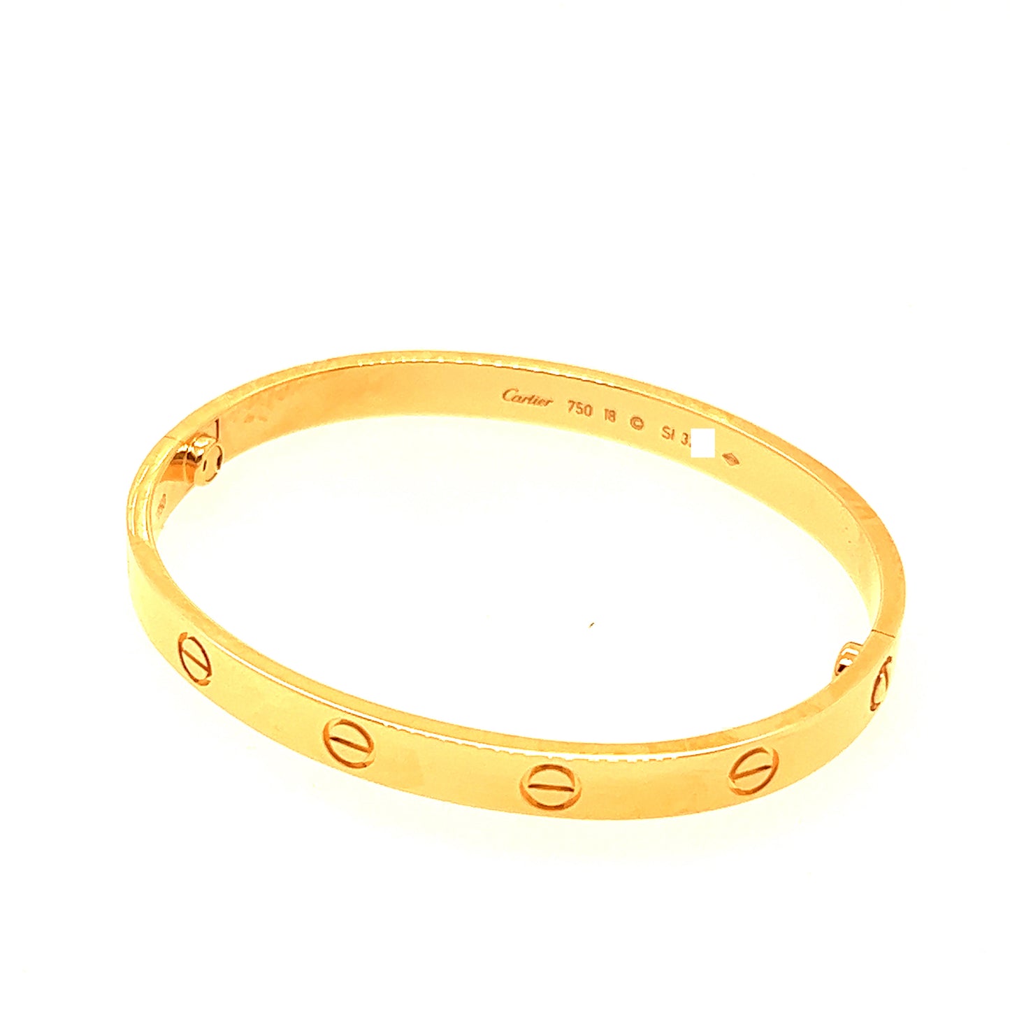 Cartier 18k Rose Gold Love Bracelet size 18.