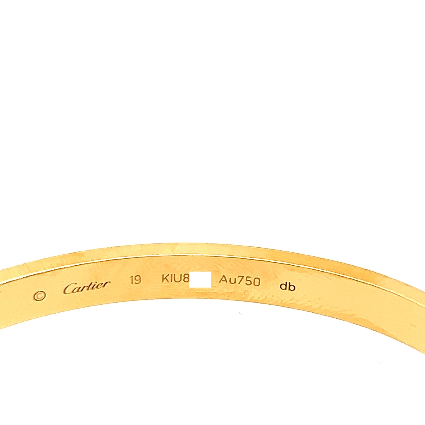 Cartier 18k Yellow Gold Love bracelet Size 19