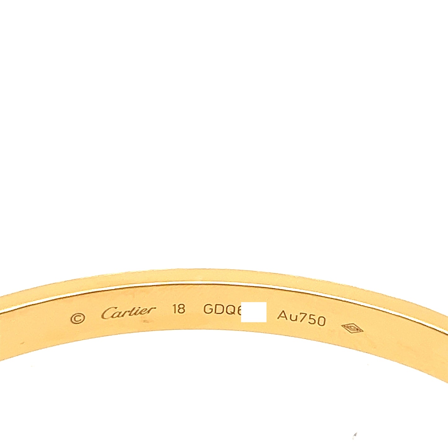 Cartier 18k Yellow Gold Love bracelet Size 18