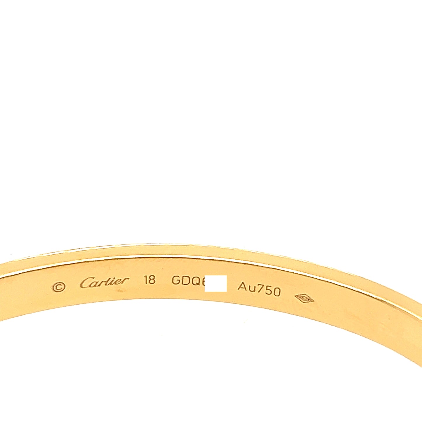 Cartier 18k Yellow Gold Love bracelet Size 18