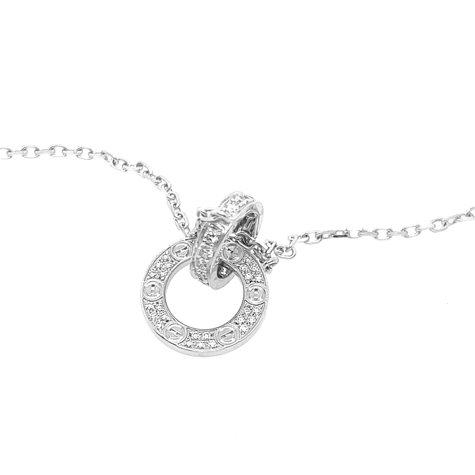 Cartier Love Necklace White Gold
