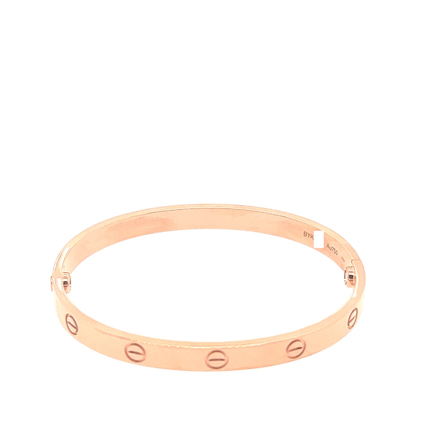 Cartier 18k Rose Gold Love Bracelet Size 18