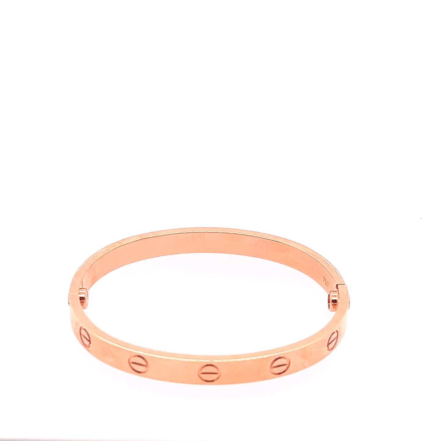 Cartier 18k Rose gold love bracelet Size 16.