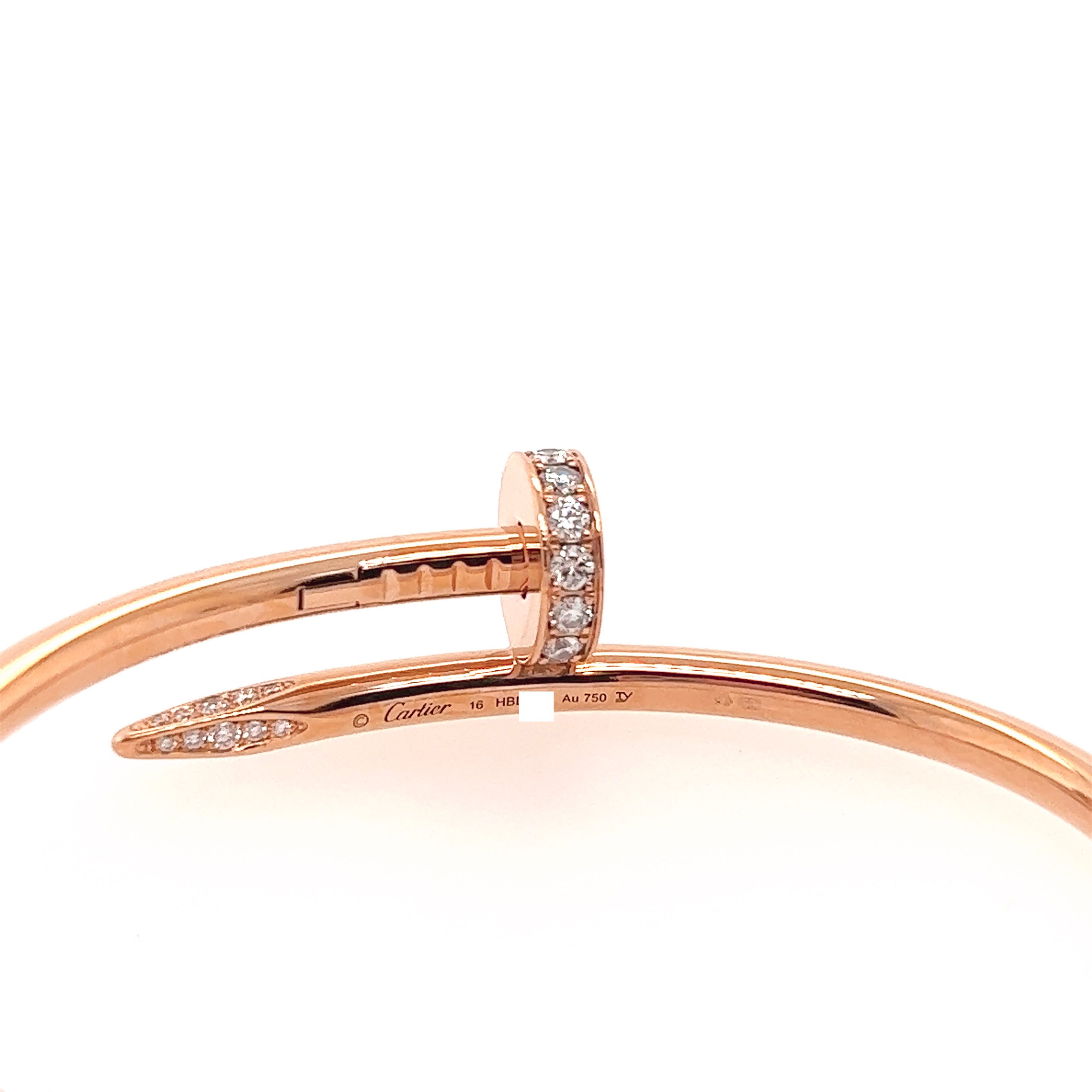 Korman Signature 18kt Rose Gold Charm Bracelet 6 Bezel Set Diamonds  Marquise Oval Heart Princess Emerald Cut Pear 7