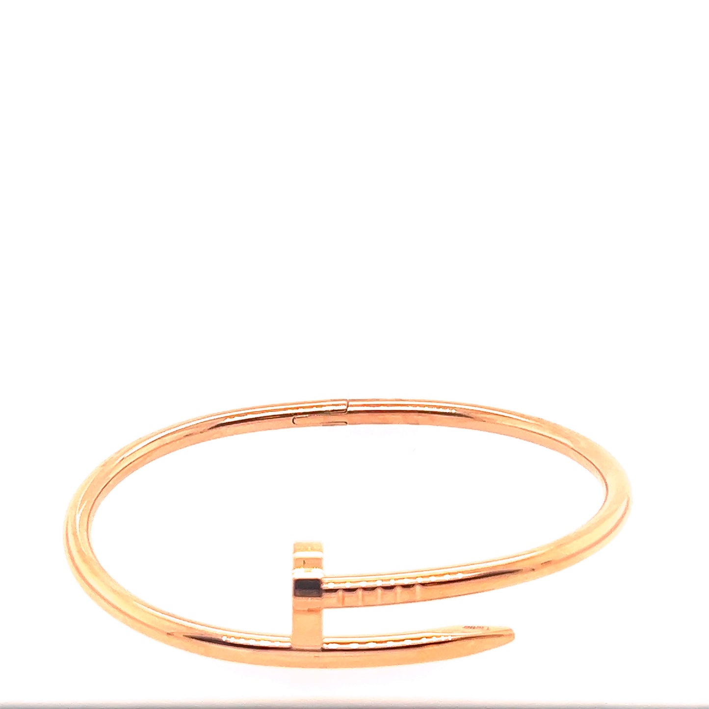 Cartier 18k Rose Gold Just Un Clou Bracelet Size 17.