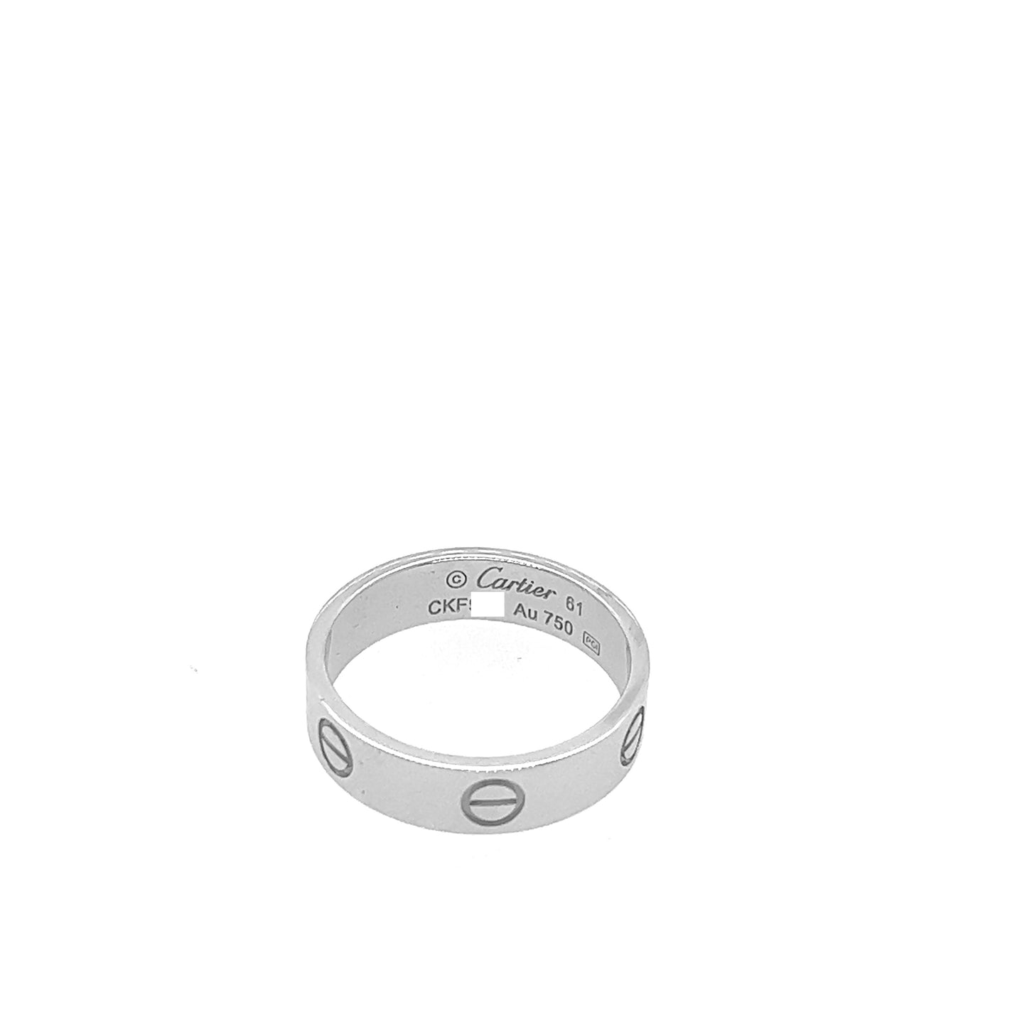 Cartier 18k White Gold Love Ring