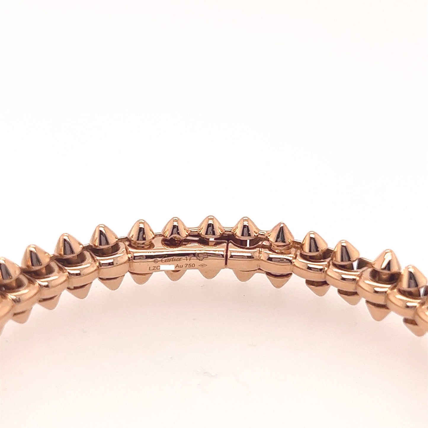 Cartier 18k Rose Gold Clash Medium Model bracelet Size 17