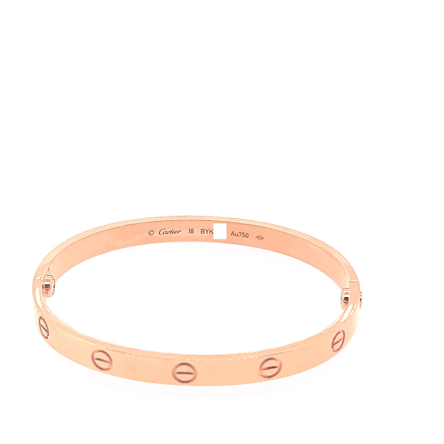 Cartier 18k Rose Gold Love Bracelet Size 18