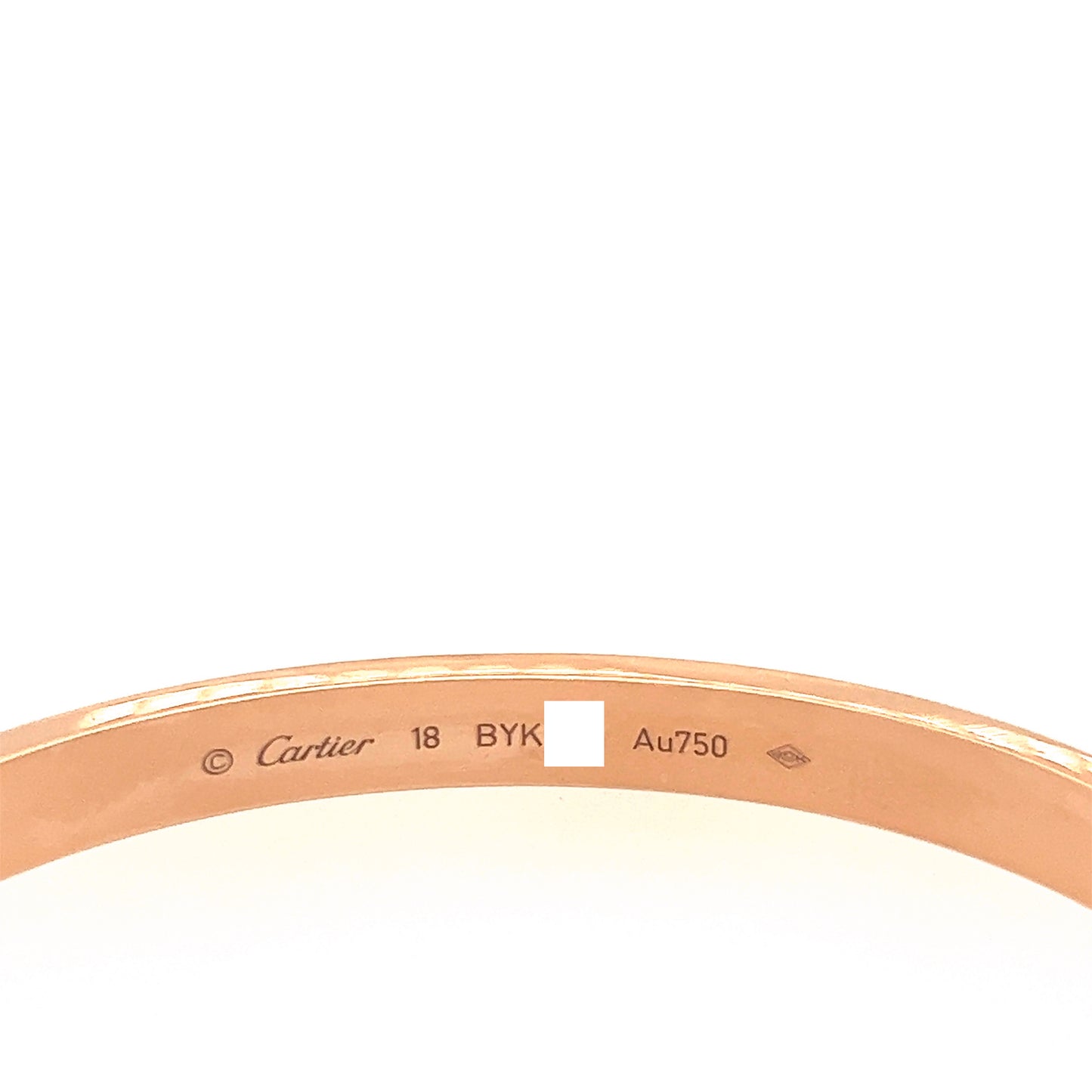 Cartier 18k Rose Gold Love Bracelet Size 18