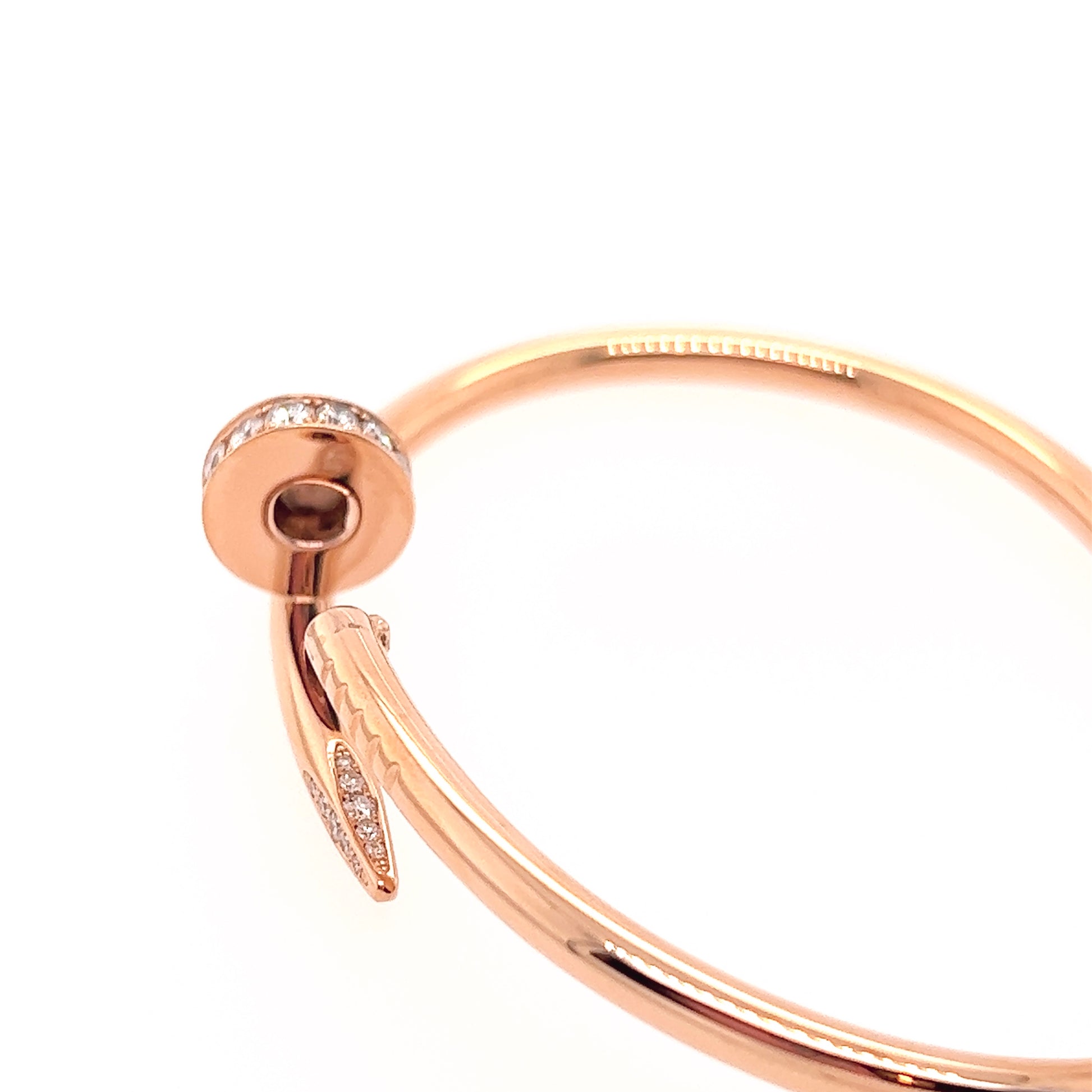 cartier nail bracelet rose gold