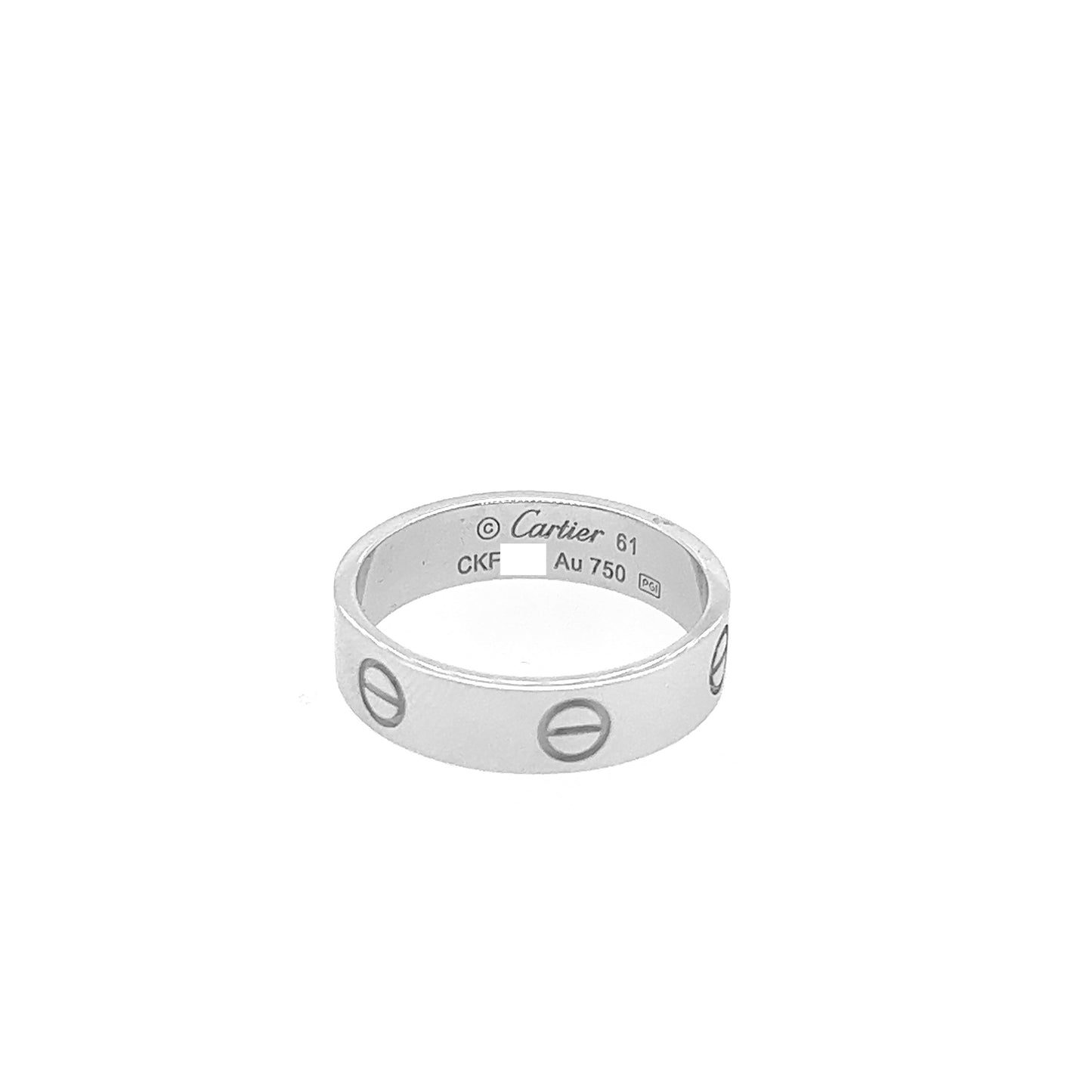 Cartier 18k White Gold Love Ring