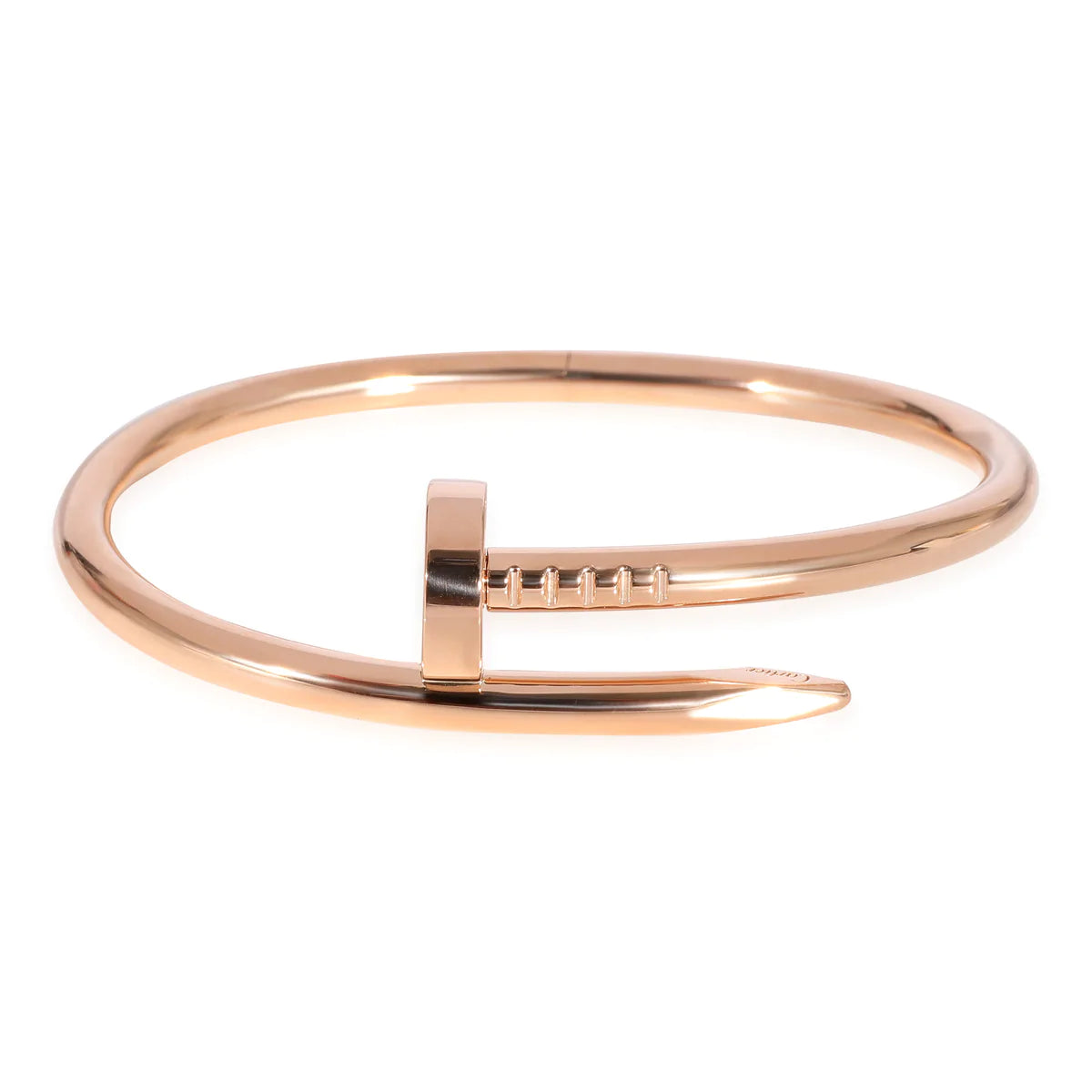 Cartier 18k Rose Gold Just Un Clou Bracelet Size 17.