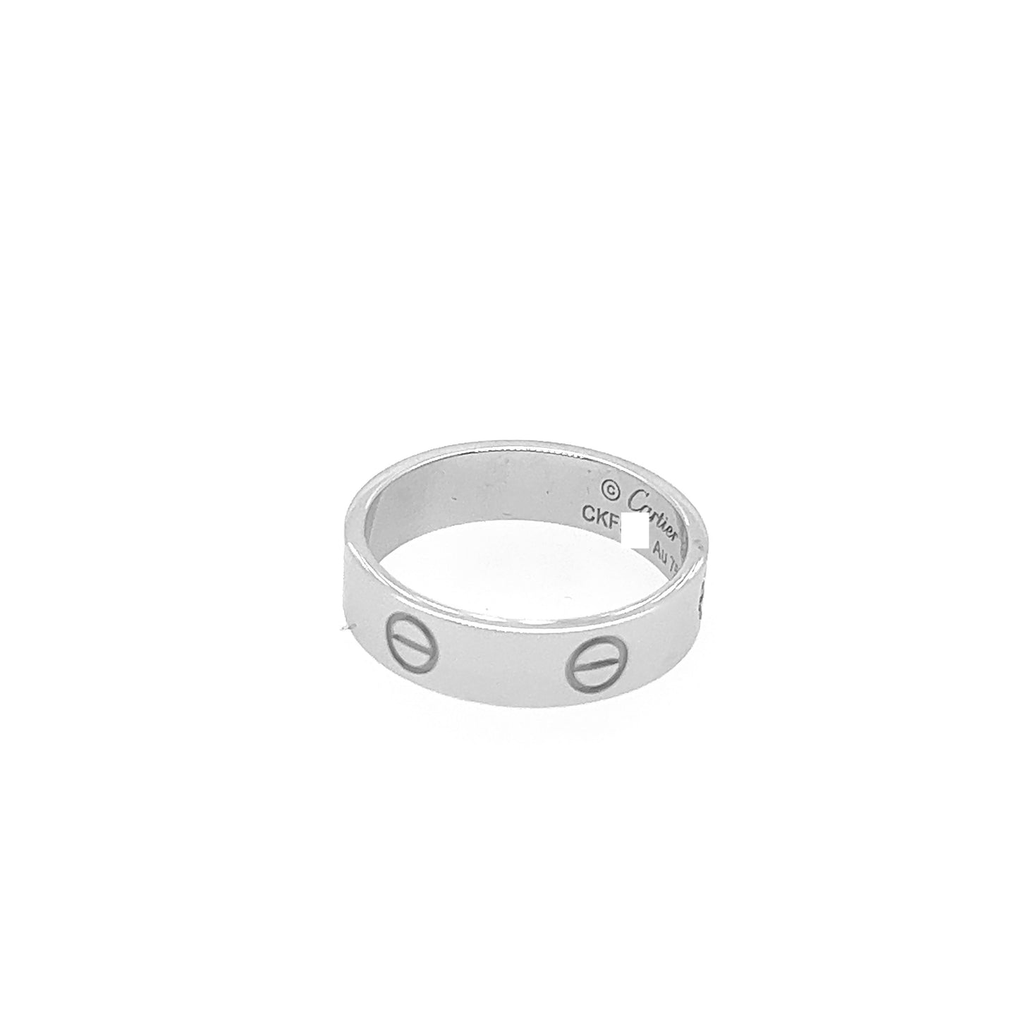 Cartier 18k White Gold Love Ring