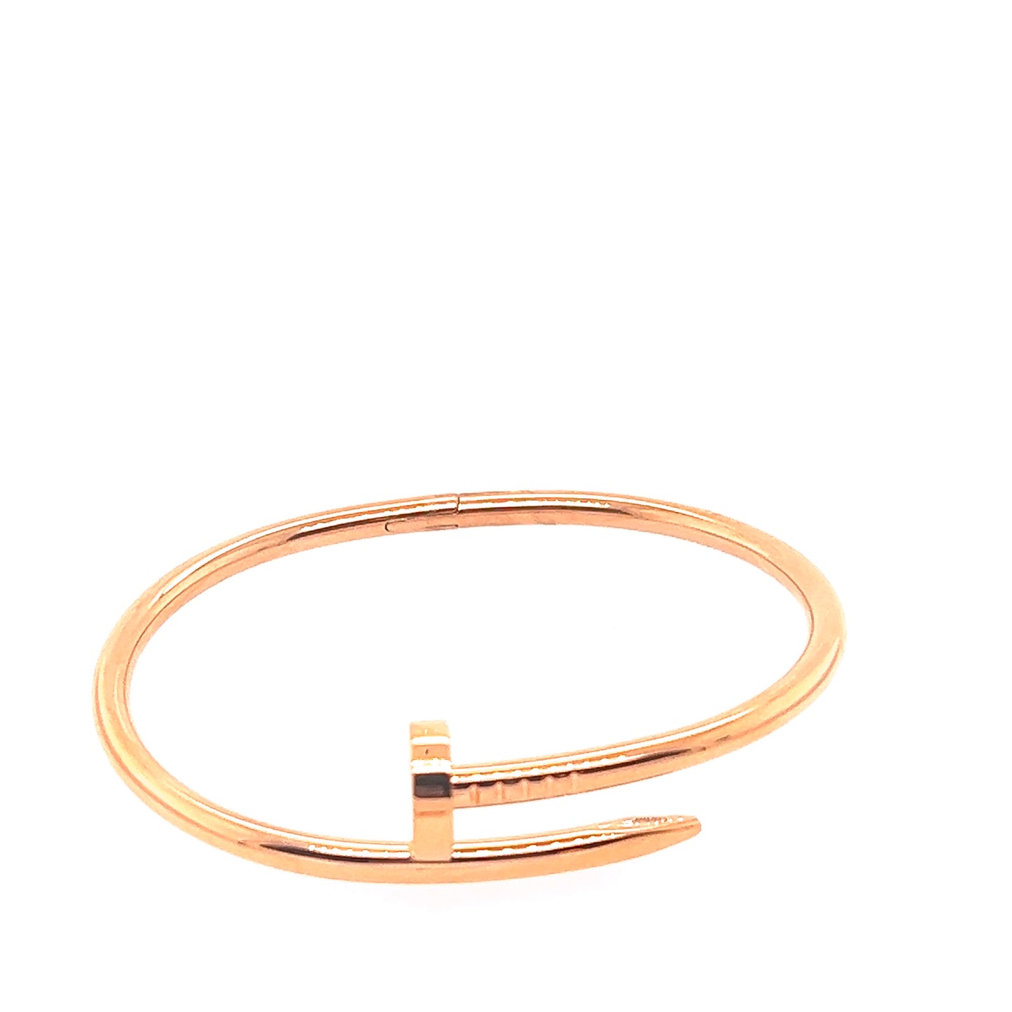 Cartier 18k Rose Gold Just Un Clou Bracelet Size 17.